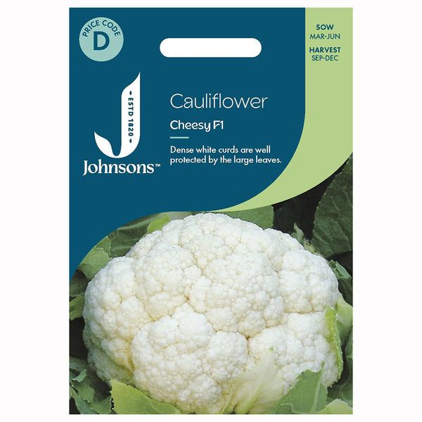 Johnsons Cauliflower Cheesy F1 Seeds - DeWaldens Garden Centre