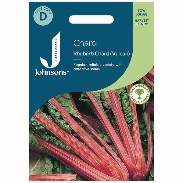 Johnsons Chard Rhubarb Chard (Vulcan) Seeds - DeWaldens Garden Centre