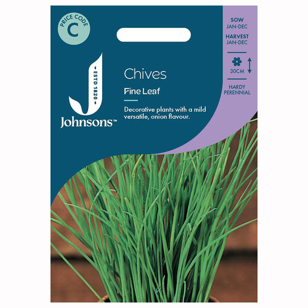 Johnsons Chives (Fine Leaf) Seeds - DeWaldens Garden Centre