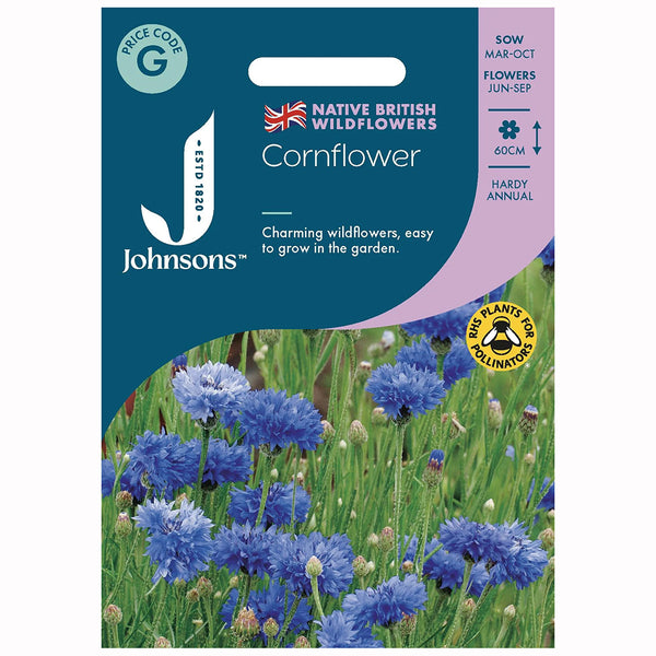 johnsons flower seeds Johnsons Cornflower Seeds – DeWaldens Garden Centre