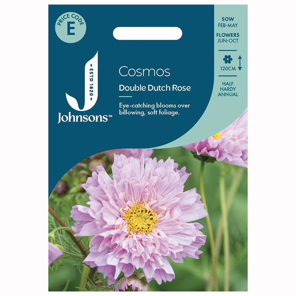 Johnsons Cosmos Double Dutch Rose Seeds - DeWaldens Garden Centre