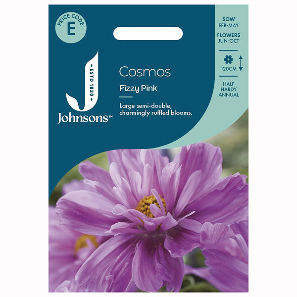 Johnsons Cosmos Fizzy Pink Seeds - DeWaldens Garden Centre