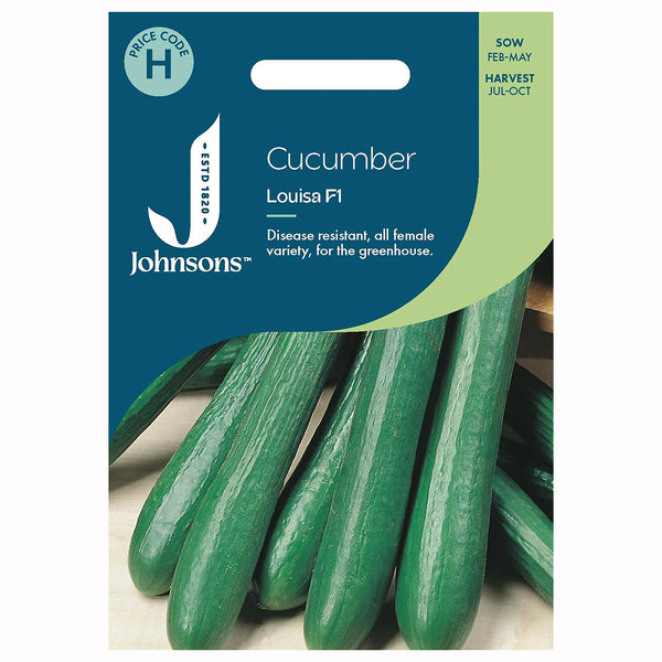 Johnsons Cucumber Louisa F1 Seeds - DeWaldens Garden Centre