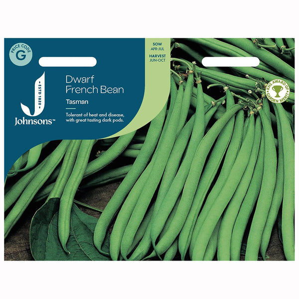 Johnsons Dwarf French Bean Tasman Seeds - DeWaldens Garden Centre