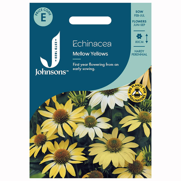 Johnsons Echinacea Mellow Yellows Seeds - DeWaldens Garden Centre
