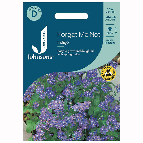Johnsons Forget Me Not Indigo Seeds - DeWaldens Garden Centre