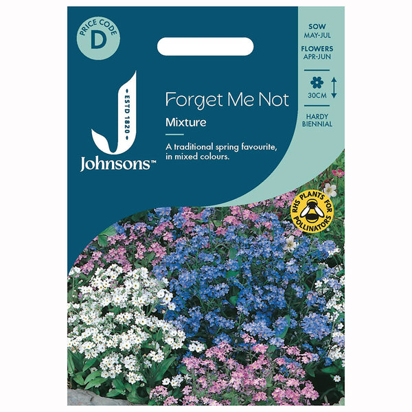 Johnsons Forget Me Not Mixed Seeds - DeWaldens Garden Centre