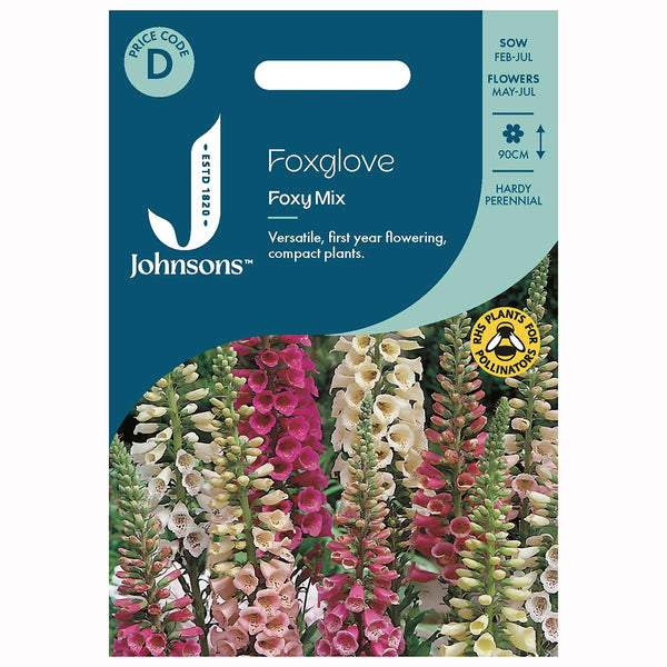 Johnsons Foxglove Foxy Mixed Seeds - DeWaldens Garden Centre