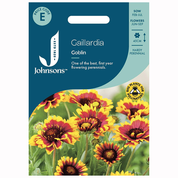 Johnsons Gaillardia Goblin Seeds - DeWaldens Garden Centre