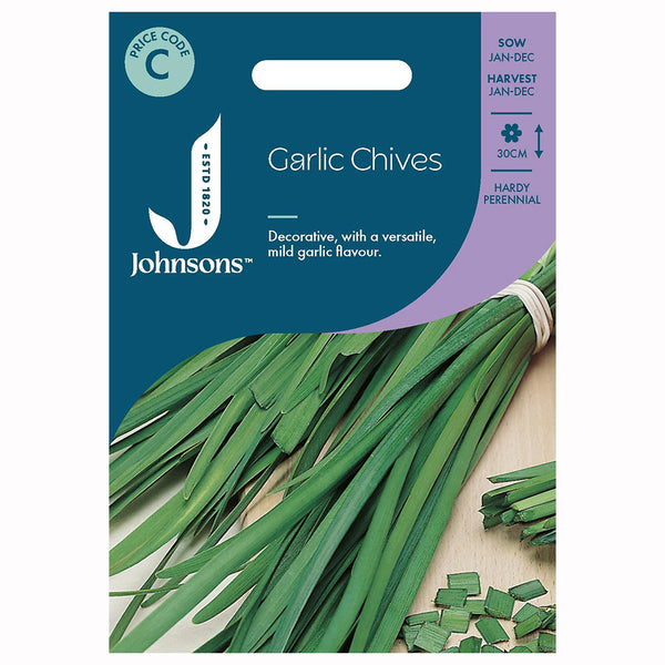 Johnsons Garlic Chives Seeds - DeWaldens Garden Centre
