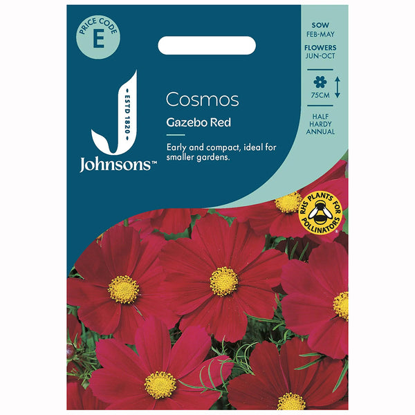 Johnsons Cosmos Gazebo Red Seeds - DeWaldens Garden Centre