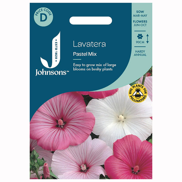 Johnsons Lavatera Pastel Mixed Seeds - DeWaldens Garden Centre