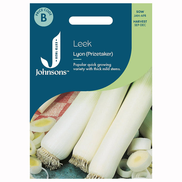 Johnsons Leek Lyon (Prizetaker) Seeds - DeWaldens Garden Centre