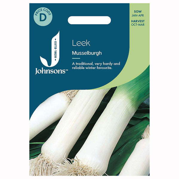 Johnsons Leek Musselburgh Seeds - DeWaldens Garden Centre