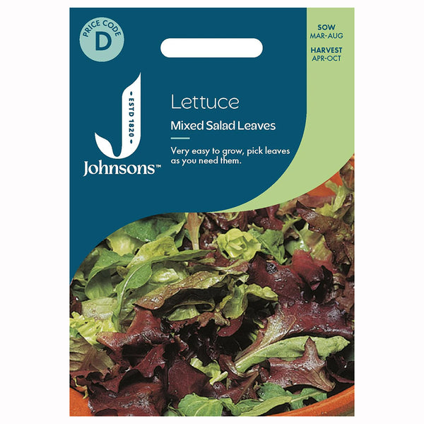 Johnsons Lettuce Mixed Salad Leaves Seeds - DeWaldens Garden Centre