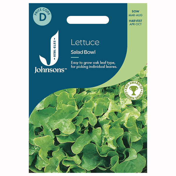 Johnsons Lettuce Salad Bowl Seeds - DeWaldens Garden Centre
