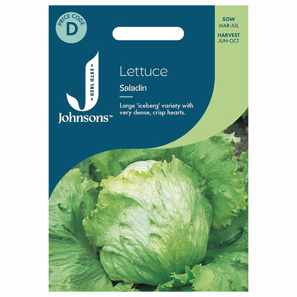 Johnsons Lettuce Saladin Seeds - DeWaldens Garden Centre