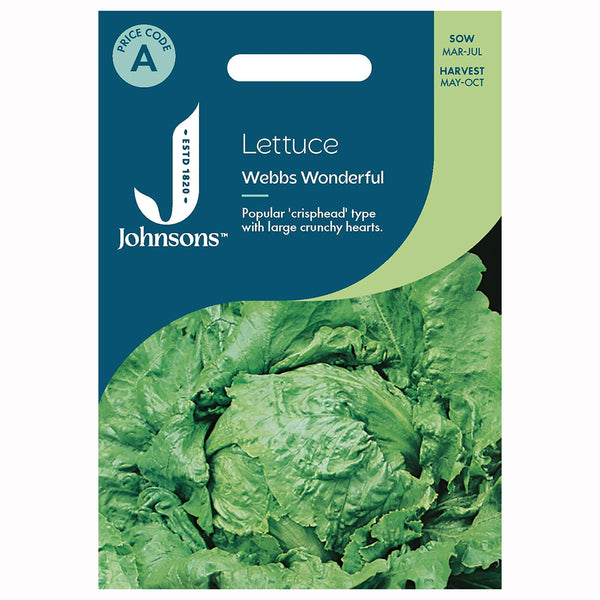 Johnsons Lettuce Webbs Wonderful Seeds - DeWaldens Garden Centre