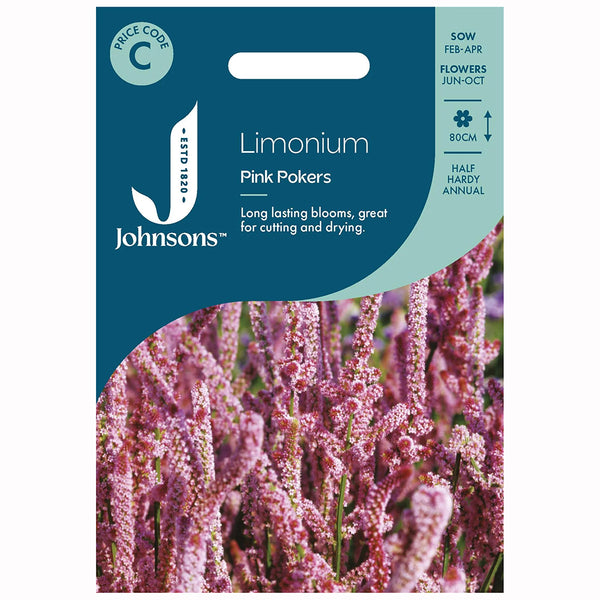 Johnsons Limonium Pink Pokers Seeds - DeWaldens Garden Centre