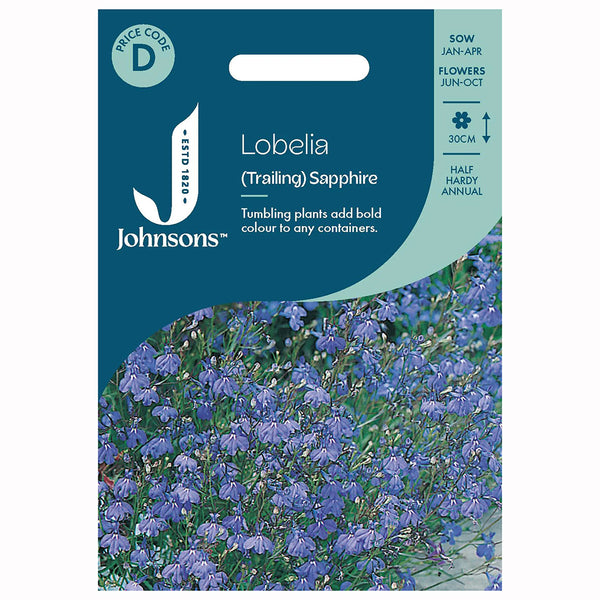 Johnsons Lobelia (Trailing) Sapphire Seeds - DeWaldens Garden Centre