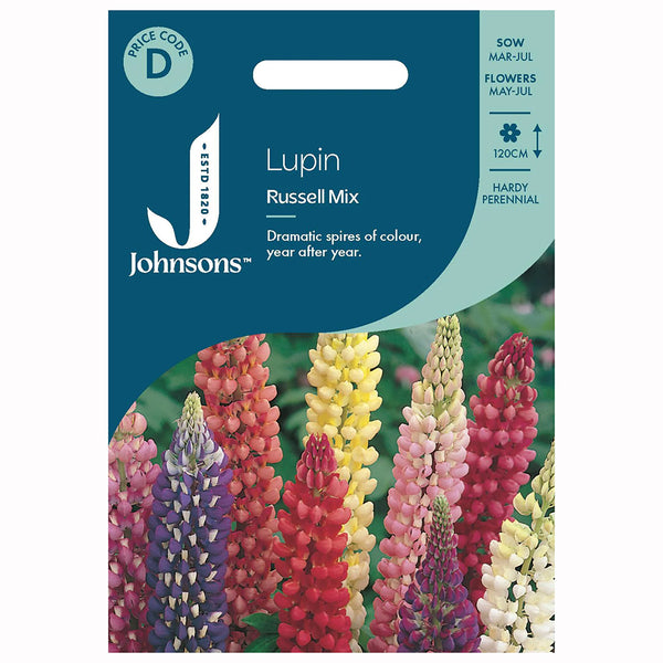 Johnsons Lupin Russell Mixed Seeds - DeWaldens Garden Centre