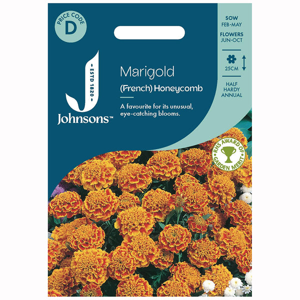 Johnsons Marigold (French) Honeycomb Seeds - DeWaldens Garden Centre