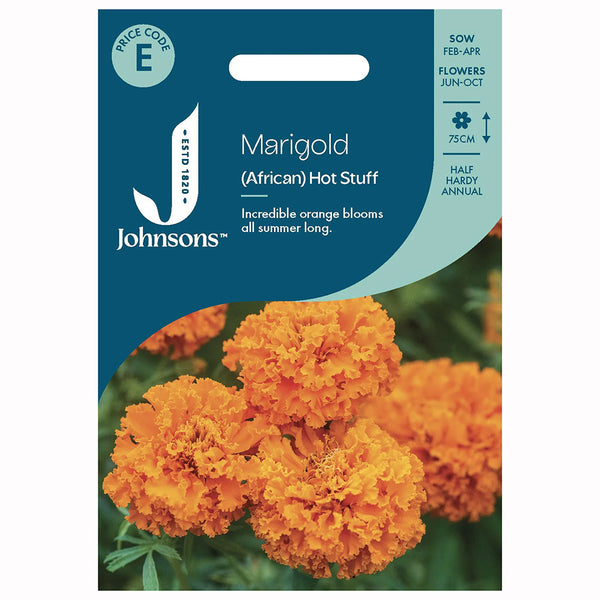 Johnsons Marigold (African) Hot Stuff Seeds - DeWaldens Garden Centre