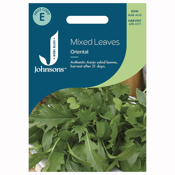 Johnsons Mixed Leaves Oriental Seeds - DeWaldens Garden Centre