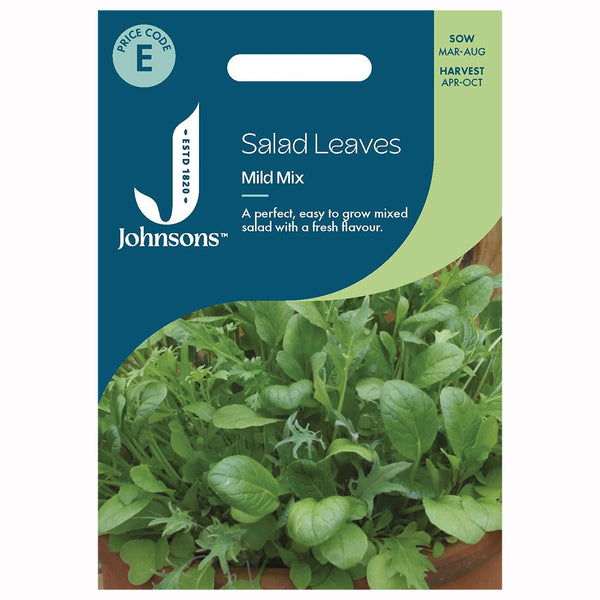 Johnsons Mixed Mild Salad Leaves Seeds - DeWaldens Garden Centre