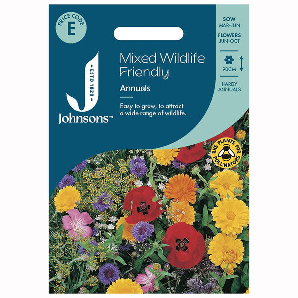 Johnsons Mixed Wildlife Friendly Annuals Seeds - DeWaldens Garden Centre