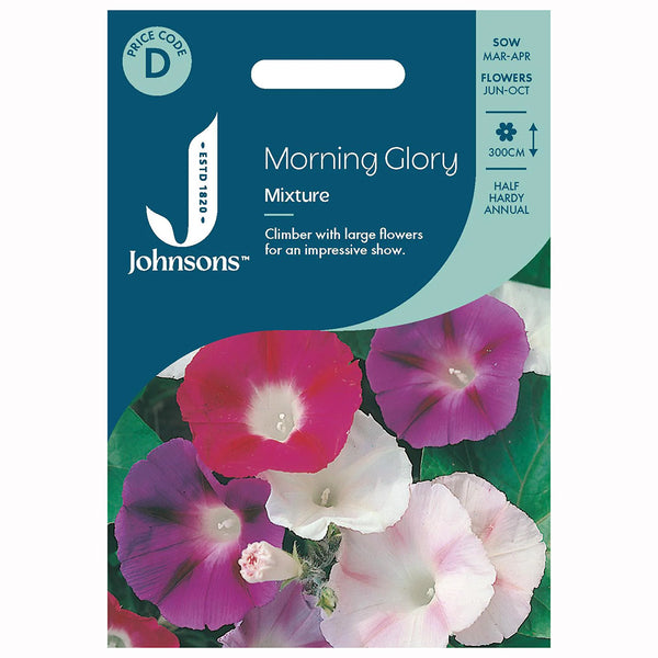 Johnsons Morning Glory Mixed Seeds - DeWaldens Garden Centre