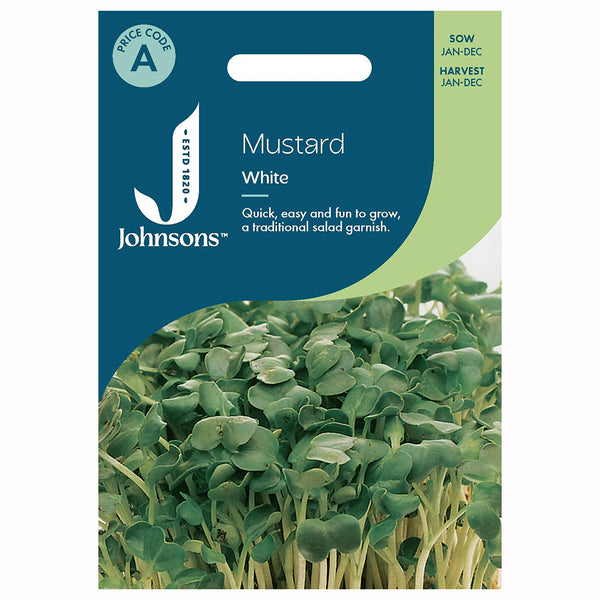 Johnsons Mustard White Seeds - DeWaldens Garden Centre