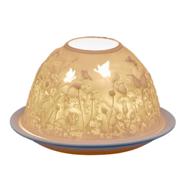 Light-Glow Tealight Candle Holder 3" Dome & Plate - DeWaldens Garden Centre