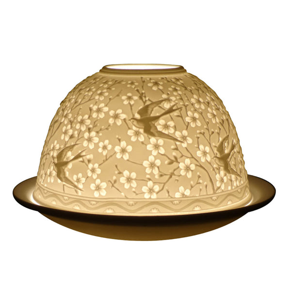 Light-Glow Tealight Candle Holder 3" Dome & Plate - DeWaldens Garden Centre