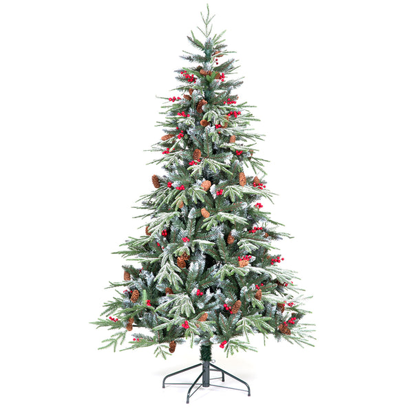 Ontario Spruce Flocked Christmas Tree - DeWaldens Garden Centre