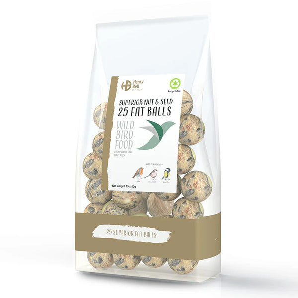 Henry Bell Superior Fat Balls 25 Pack - DeWaldens Garden Centre