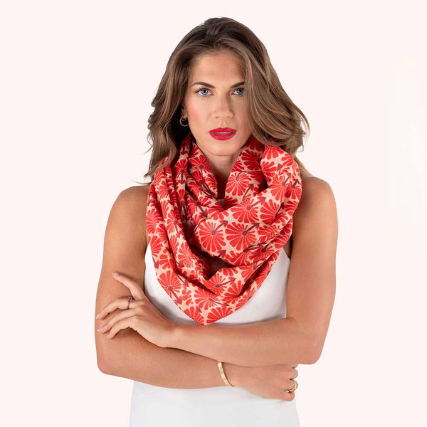 Powder Cotton Infinity Scarf - DeWaldens Garden Centre