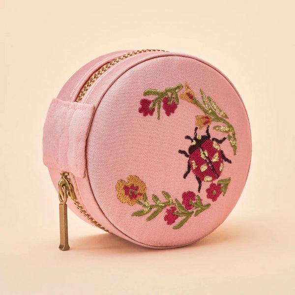 Powder Mini Round Jewellery Box - Ladybird - DeWaldens Garden Centre