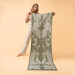 Powder Opulent Flourish Woven Scarf - DeWaldens Garden Centre