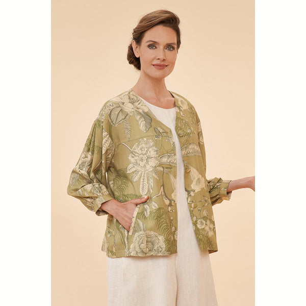 Powder Toile Puff Sleeve Jacket - DeWaldens Garden Centre