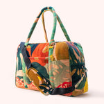 Powder Exotic Leaves Luxury Weekend Bag - DeWaldens Garden Centre