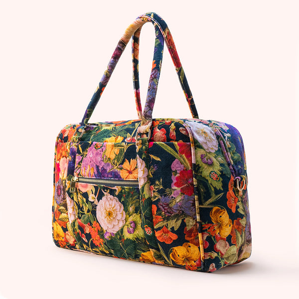 Powder Midnight Posy Luxury Weekend Bag - DeWaldens Garden Centre