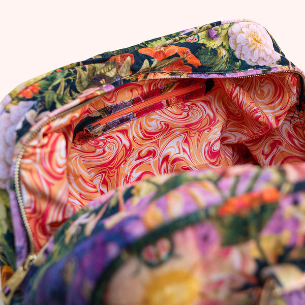 Powder Midnight Posy Luxury Weekend Bag - DeWaldens Garden Centre