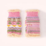 Powder Kayla Fair Isle Wrist Warmers - DeWaldens Garden Centre
