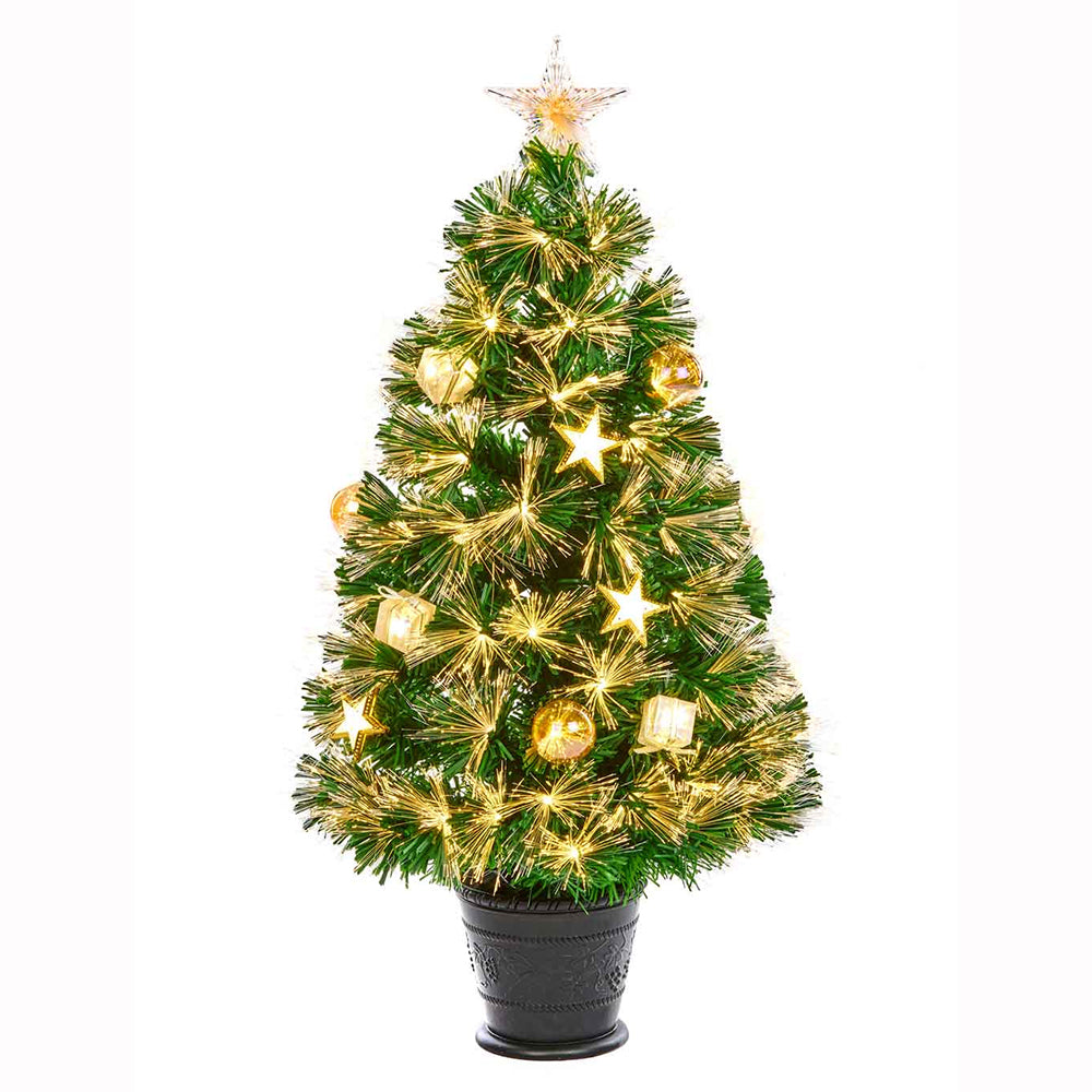 Premier 80cm Burst LED Tree with Gold Stars – DeWaldens Garden Centre