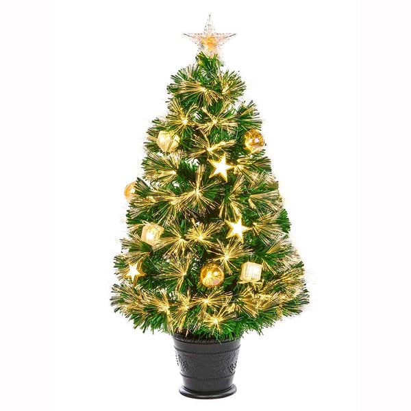 Premier 80cm Burst LED Tree with Gold Stars - DeWaldens Garden Centre