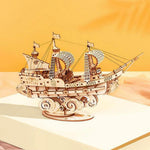 Robotime 3D Wooden Puzzle - Sailing Ship - DeWaldens Garden Centre