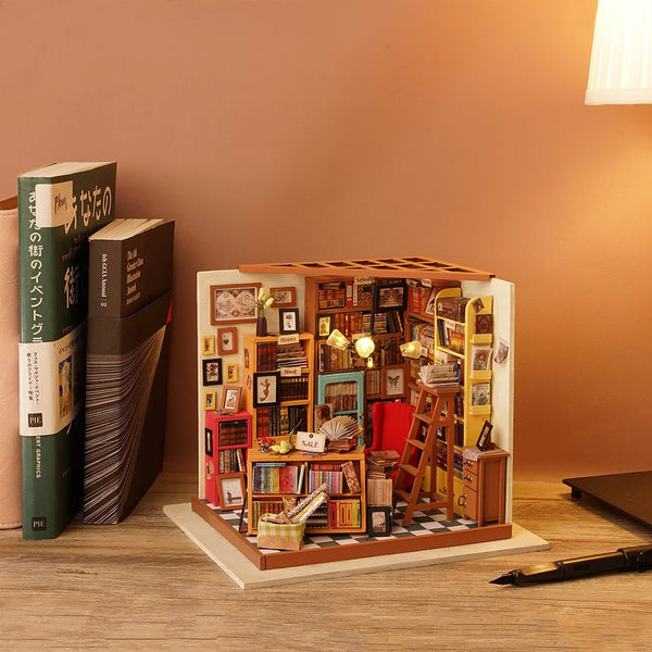 Robotime Miniature DIY Kit - Sam's Study - DeWaldens Garden Centre