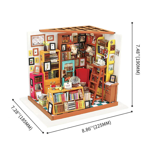 Robotime Miniature DIY Kit - Sam's Study - DeWaldens Garden Centre