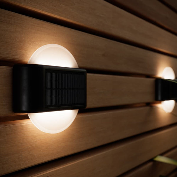 Burton Solar Wall Light (Set of 2) - DeWaldens Garden Centre